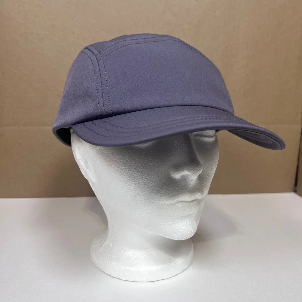 Athleta Purple 5-Panel Running Hat Adjustable Bungee Back Athletic Cap One Size